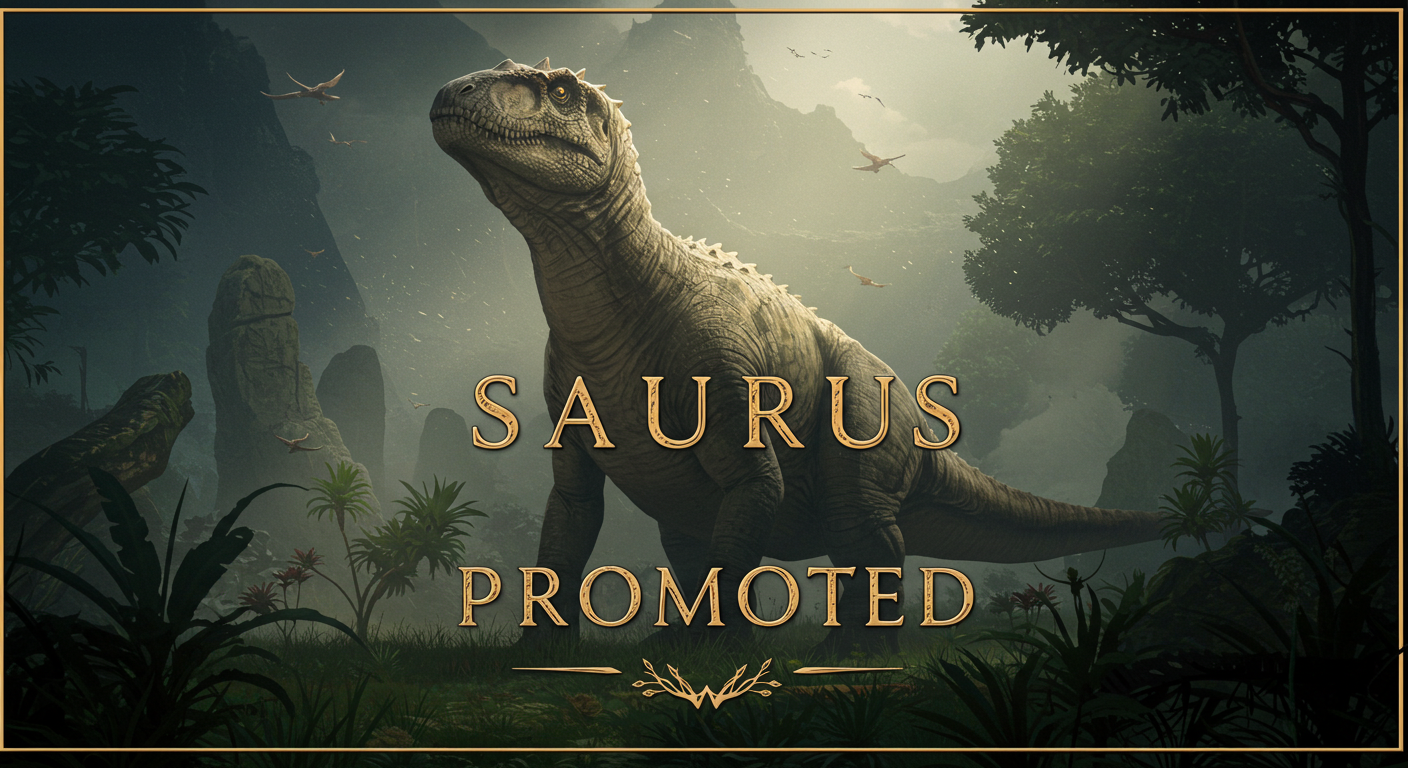 Saurus Promoted